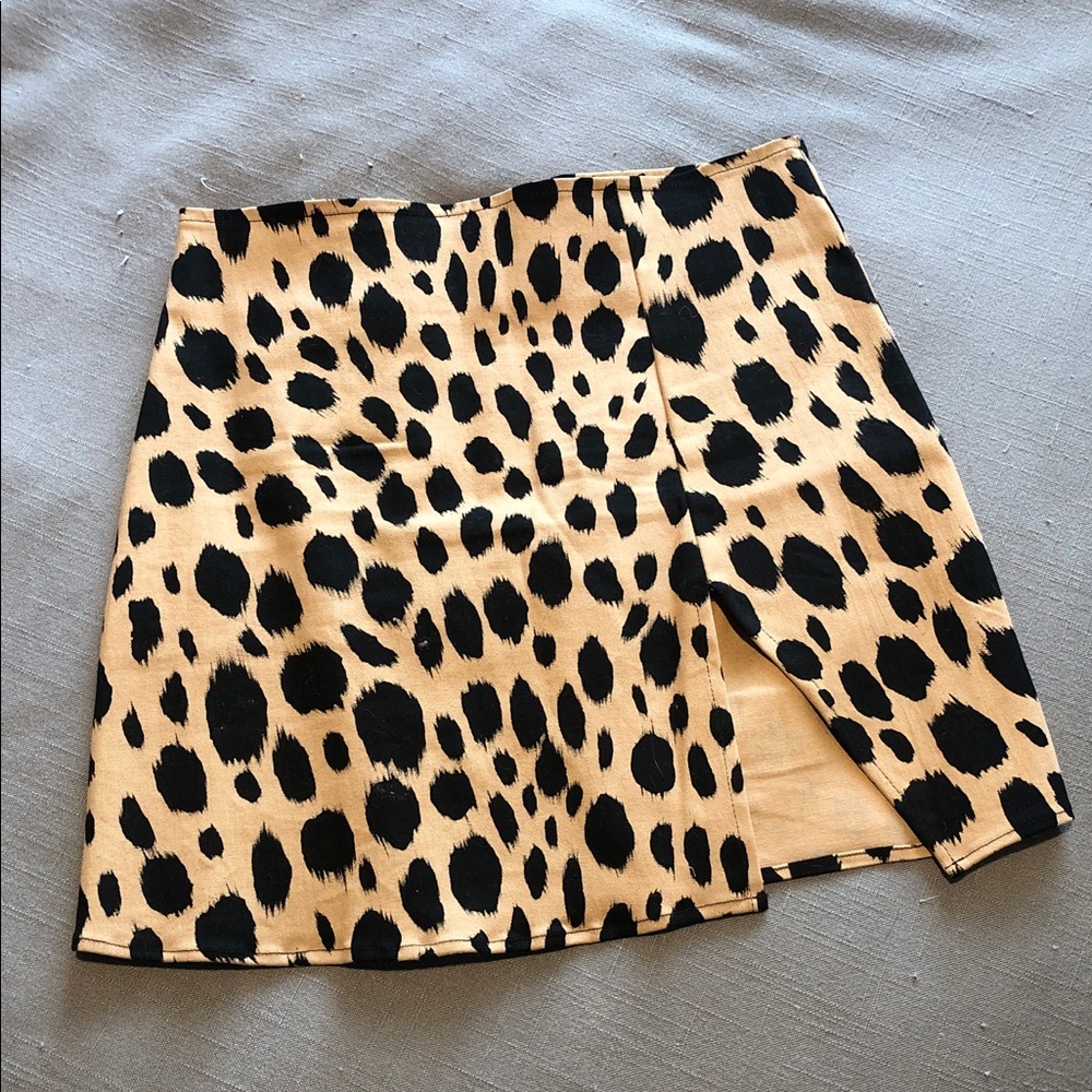 Leopard Print Women's Mini Skirt
